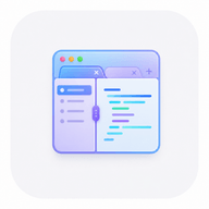 IDE-style workspace